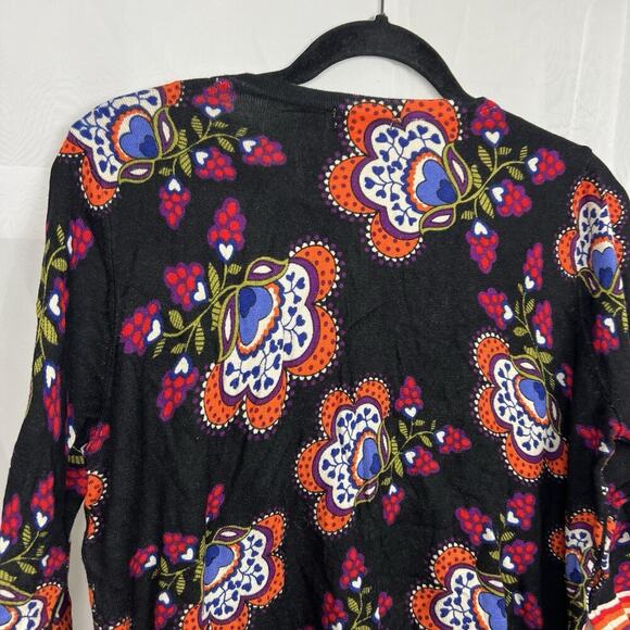 NWT Joseph A floral print button up cardigan office workwear Large relaxed - Picture 8 of 10